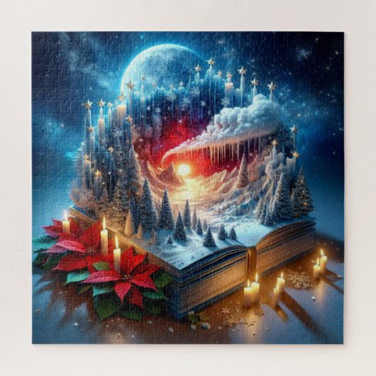 Kerst adventspuzzel legpuzzel (Verticaal)