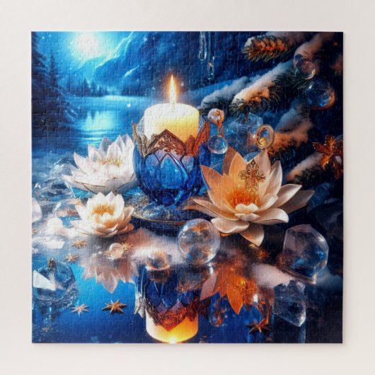 Kerst adventspuzzel legpuzzel (Verticaal)