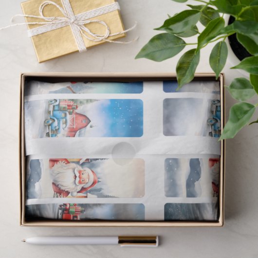 Kerst Afbeelding DIY Decoupage Bladwijzer Craft Tissuepapier (Geschenk)