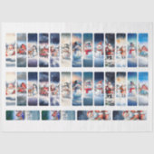 Kerst Afbeelding DIY Decoupage Bladwijzer Craft Tissuepapier (Voorkant)