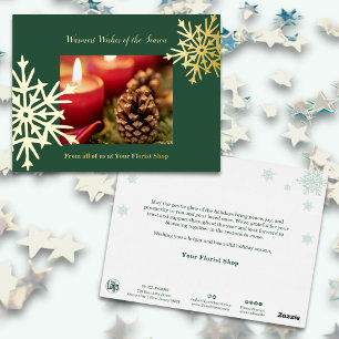 Kerst Afbeelding Folie Accents Zakelijke vakantie  Feestdagen Briefkaart