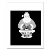 Kerst Afbeelding tekst Wood Art Rubber Stamp Rubberstempel (Afrduk)