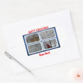 Kerst afbeelding voor Oval-Stickers-Glanzend Ovale Sticker (Envelop)