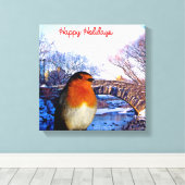 Kerst afbeelding voor Wrapped-canvas Canvas Afdruk (Insitu (Houten vloer))