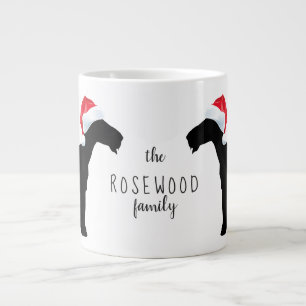 Kerst Airedale Terrier Honden Santa Hoed Monogram Grote Koffiekop