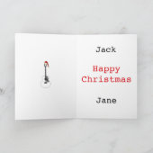 Kerst Akoestische gitaarkunst Funny Festive Music Kaart (Binnen)