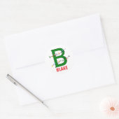 Kerst Alfabet Slingerlichten Cadeau Labels (Envelop)