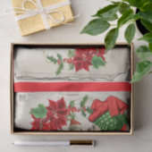 Kerst Alice in Wonderland Red Poinsettia Tissuepapier (Geschenk)