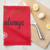 Kerst Alles Keukendoeken Theedoek (Quarter Fold)