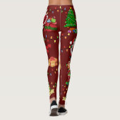 Kerst Alles Lelijke Sweater Party leggings (Achterkant)