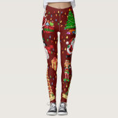 Kerst Alles Lelijke Sweater Party leggings (Voorkant)