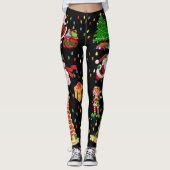 Kerst Alles Lelijke Sweater Party leggings (Voorkant)