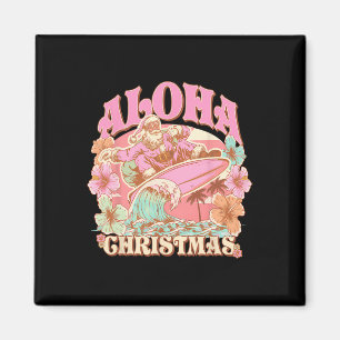 Kerst Aloha Kerstman Surfen Hawaiaanse Mele Magneet