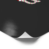 Kerst Alphabet tshirt, Kerst Sweatshirt Perfect Poster (Hoek)