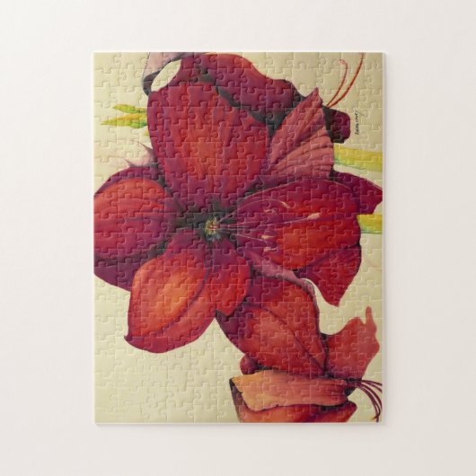 Kerst Amaryllis Jigsaw Puzzel (Verticaal)