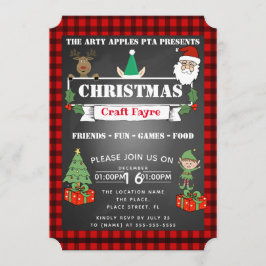 Kerst ambachtelijke beurs feest inzamelingsactie e kaart