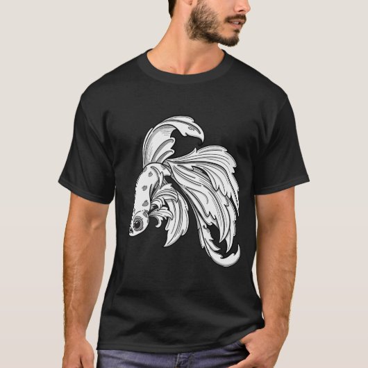 Kerst Amberjack Vis T-shirt (Voorkant)
