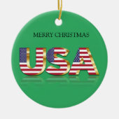 Kerst-Amerikaanse keramische keramische versiering Keramisch Ornament (Voorkant)