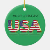 Kerst-Amerikaanse keramische keramische versiering Keramisch Ornament (Achterkant)