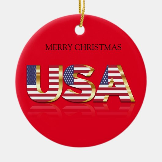 Kerst-Amerikaanse keramische keramische versiering Keramisch Ornament (Voorkant)