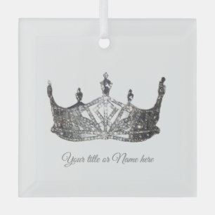 Kerst Amerikaanse optocht kroon Glas Ornament