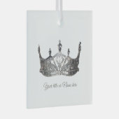 Kerst Amerikaanse optocht kroon Glas Ornament (Voorkant Rechts)