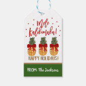 Kerst Ananas Gift Label Cadeaulabel (Voorkant)