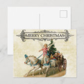  kerst-angel briefkaart (Voorkant / Achterkant)