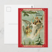  kerst-angel briefkaart (Voorkant / Achterkant)