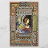 KERST ANGEL door FILIPPINO LIPPI Perkament Briefpapier (Achterkant)