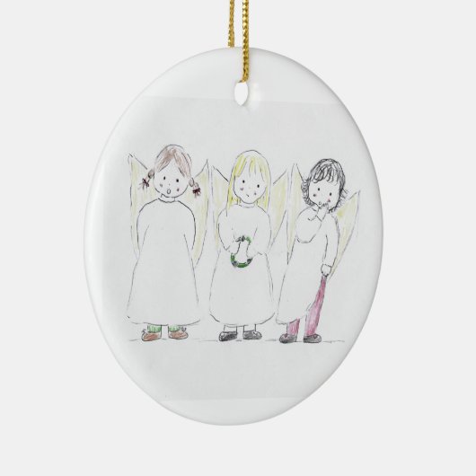 kerst_angels keramisch ornament (Rechts)