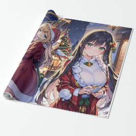 Kerst anime inpakpapier