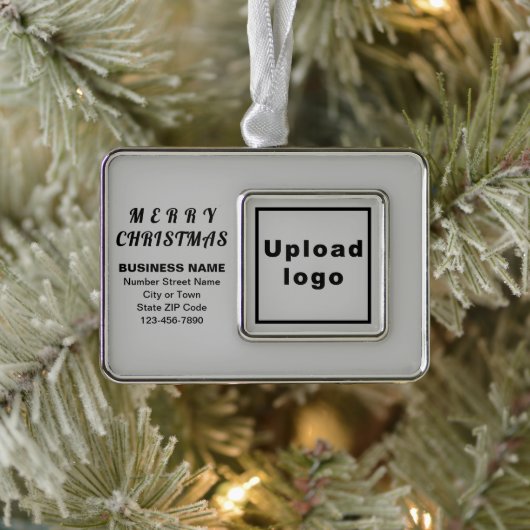 Kerst-annamemateriaal met zakelijke grijze omhulli verzilverd omlijst ornament (Boom)