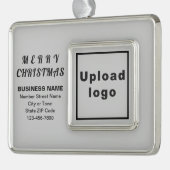 Kerst-annamemateriaal met zakelijke grijze omhulli verzilverd omlijst ornament (Links)