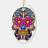 Kerst-annament Suiker Skull Keramisch Ornament (Links)