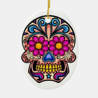 Kerst-annament Suiker Skull Keramisch Ornament