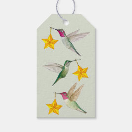 Kerst Anna's Kolibrie Gift Tag Cadeaulabel