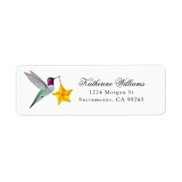 Kerst Anna's Kolibrie Label
