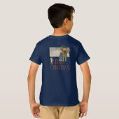 Kerst Antiek Kinderen Illustratie 1920 T-shirt (Achterkant volledig)