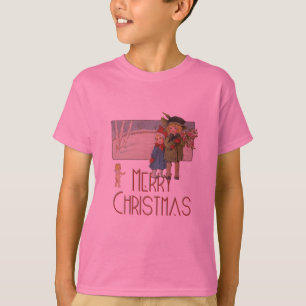 Kerst Antiek Kinderen Illustratie 1920 T-shirt