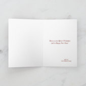 Kerst Antiek Motif Lijst Vakantie Groet Auto Feestdagen Kaart (Binnen)