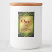 Kerst Apothecary Myrrh Label Voedselcontainer Etiket (Voorkant)