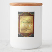 Kerst Apothecary Snowflakes Label Voedselcontainer Etiket (Voorkant)