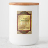 Kerst Apothecary Snowflakes Label Voedselcontainer Etiket (Voorkant)