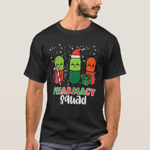 Kerst Apotheek Squad Pillen Xmas Apotheker Wom T-shirt