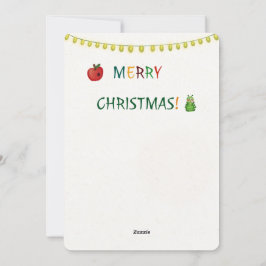 Kerst appelkoek ansichtkaart feestdagenkaart