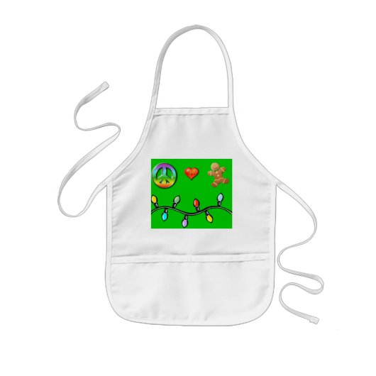 kerst apron kinder schort (Voorkant)