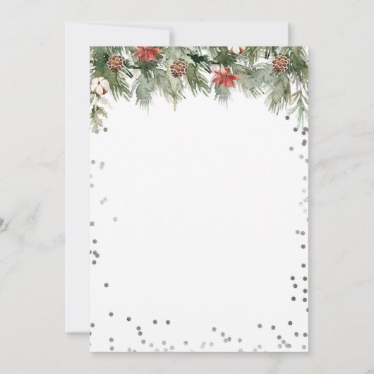 Kerst Arctic Animals Fun Verjaardag Uitnodiging (Achterkant)