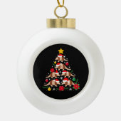 Kerst Armadillo Boom Santa Hoed Ornamenten Xmas (Voorkant)