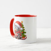 Kerst Armadillo toevoegen monogram Mok (Voorkant links)